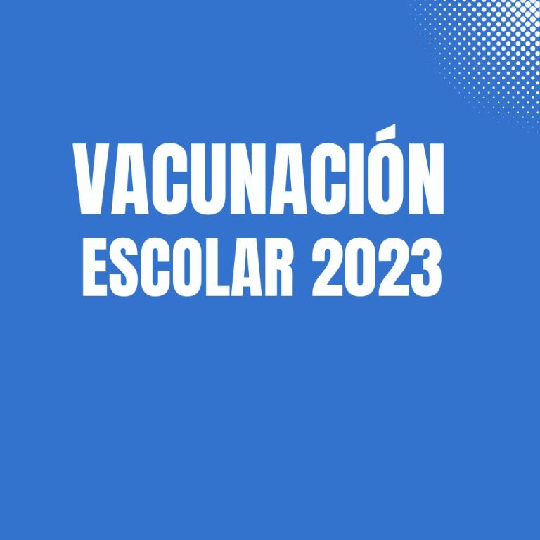 Vacunación escolar 2023