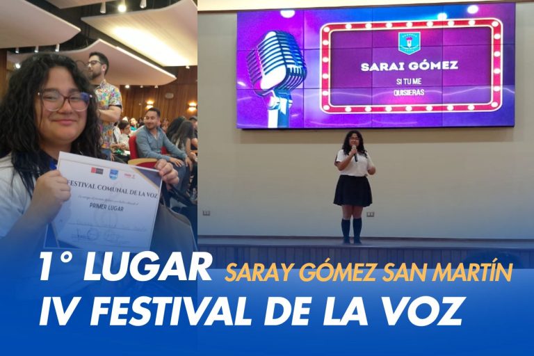 1° Lugar en el IV Festival de la voz!